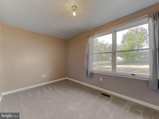 view of carpeted empty room