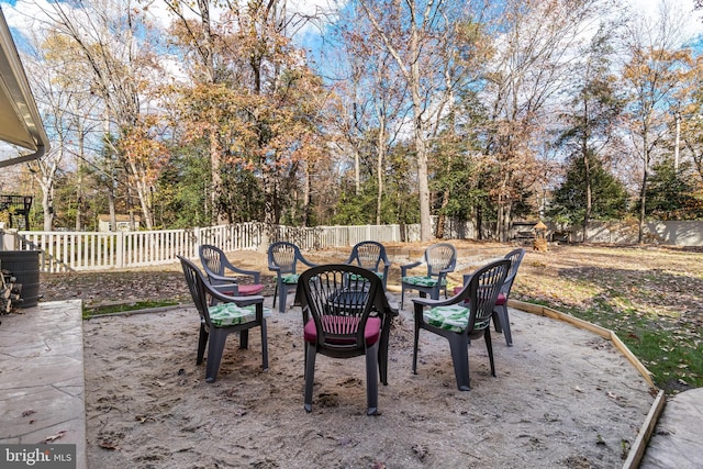 view of patio featuring cooling unit