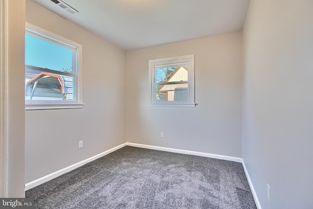 view of carpeted empty room