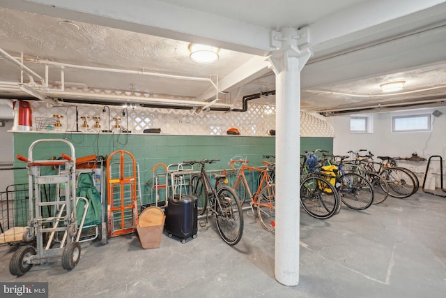 garage featuring bike storage