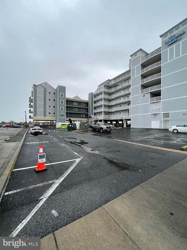 view of parking / parking lot