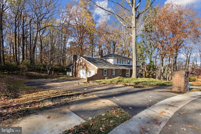 view of front of home featuring a garage