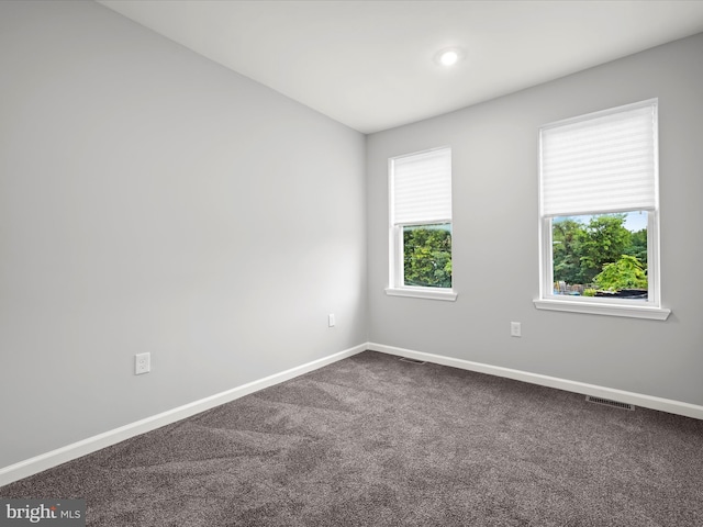 spare room with carpet floors