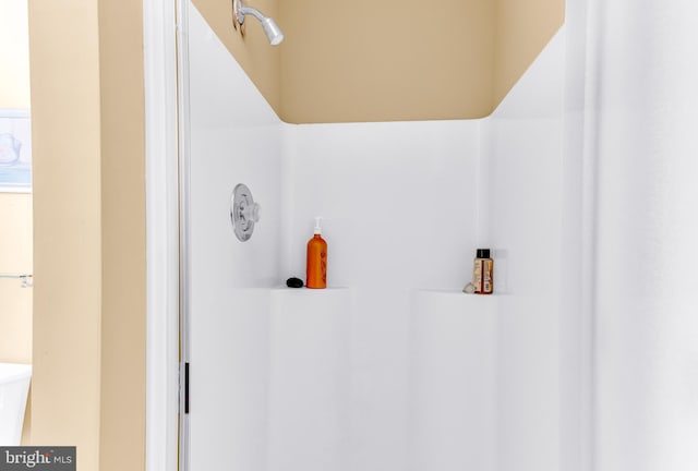 bathroom with walk in shower