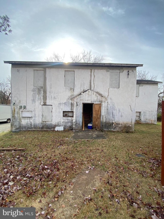 view of rear view of property