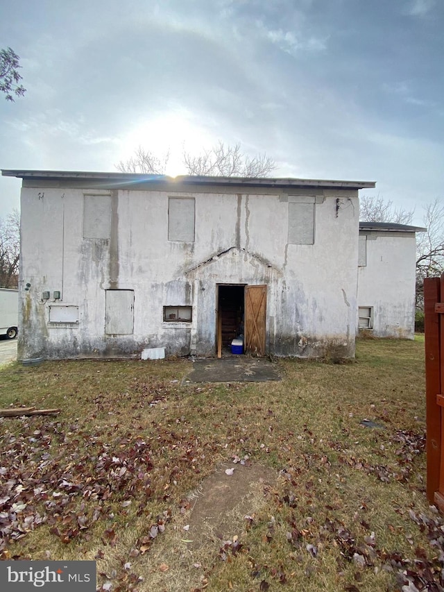 view of rear view of property