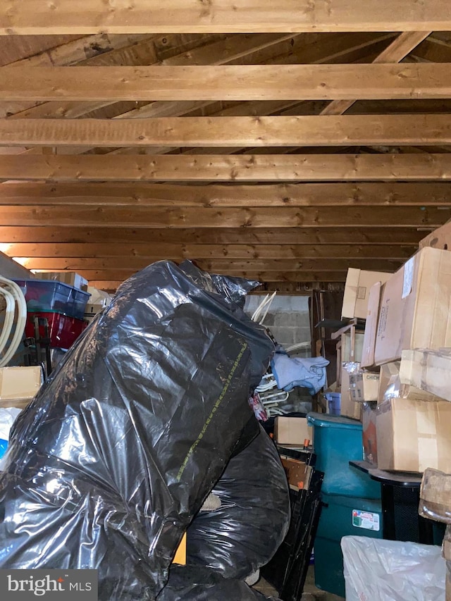 view of attic