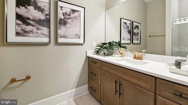 bathroom featuring vanity