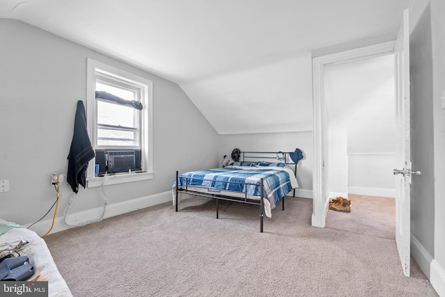 307 Commonwealth Ave, Trenton, NJ 08629 - carpeted bedroom featuring vaulted ceiling and baseboards