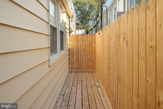 view of deck