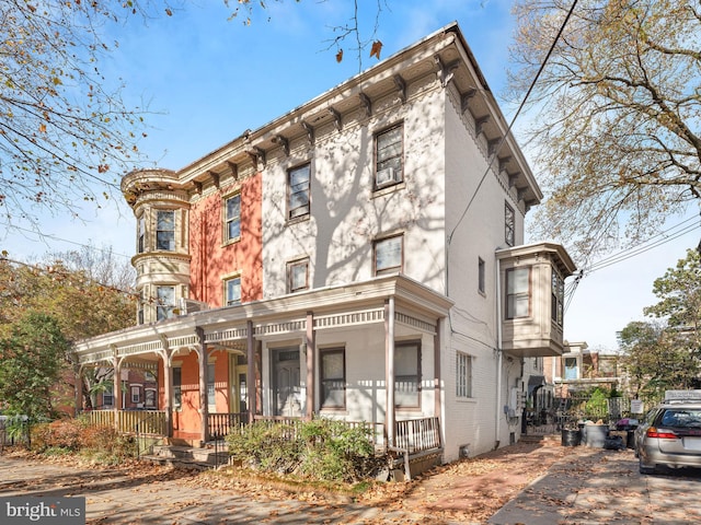 italianate house with covered porch