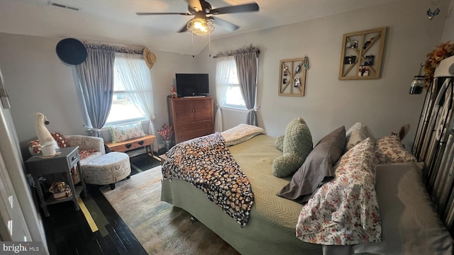 14 Buttonwood Rd, Stratford, NJ 08084 - bedroom with wood finished floors and a ceiling fan