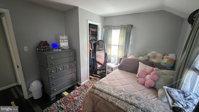 14 Buttonwood Rd, Stratford, NJ 08084 - bedroom with baseboards, vaulted ceiling, and a closet
