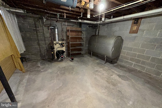 view of basement