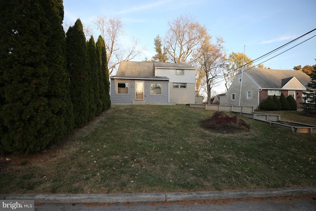 exterior space featuring a yard