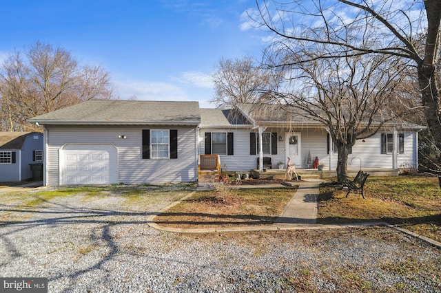 ranch-style house with a garage