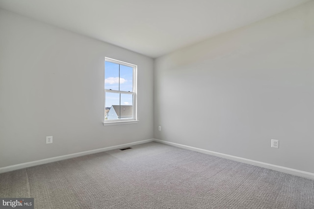 view of carpeted empty room