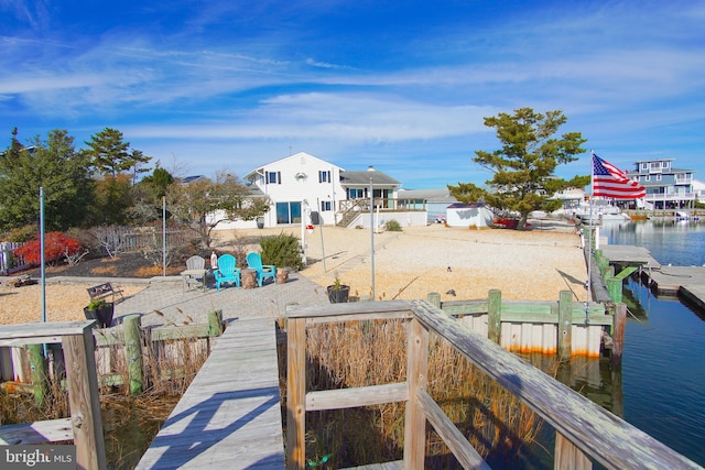 35 Walkill Rd, Little Egg Harbor Twp, NJ 08087 - dock area featuring a water view and boat lift