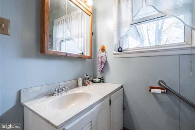 bathroom featuring vanity