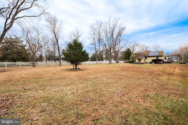 view of yard featuring a rural view