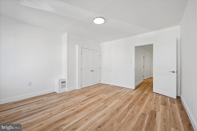 empty room featuring light hardwood / wood-style flooring