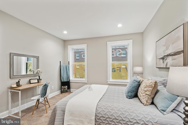 bedroom featuring carpet floors