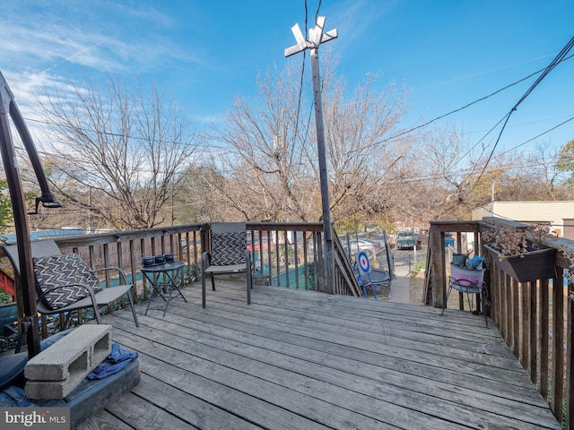 view of wooden terrace