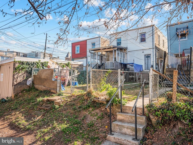 view of rear view of property