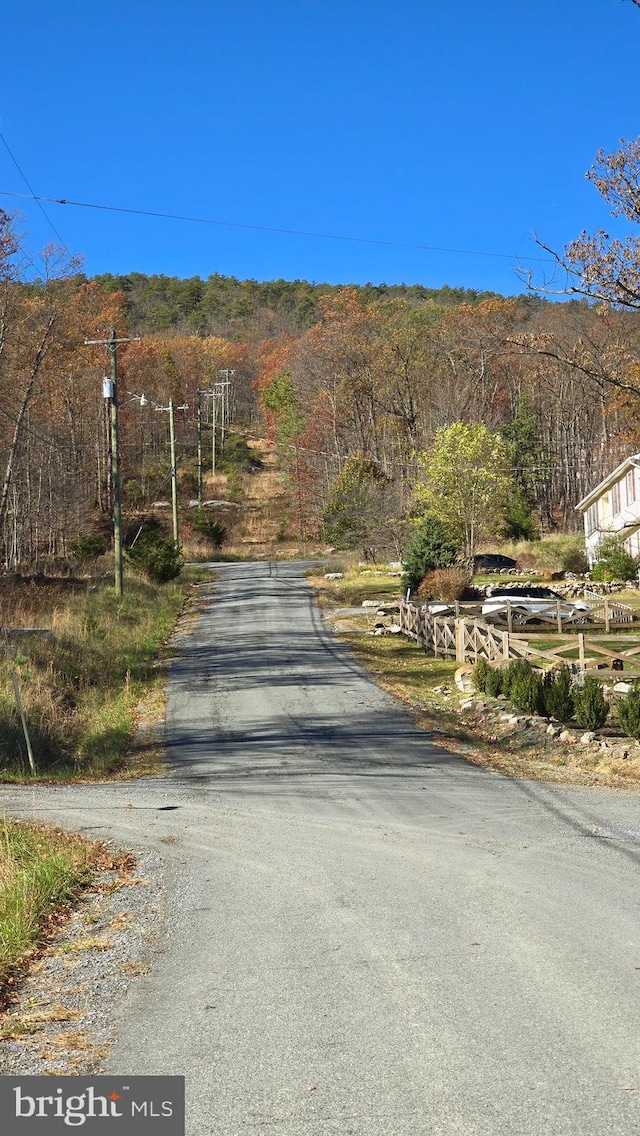 view of road