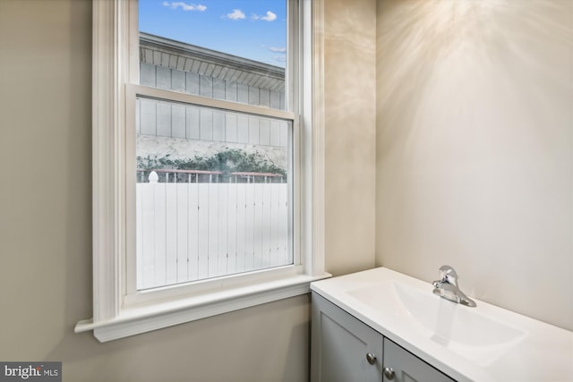 bathroom featuring vanity