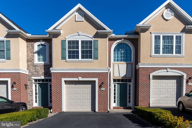 view of property with a garage