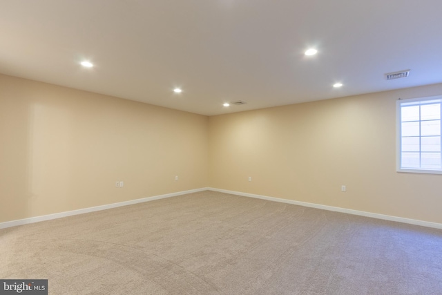 view of carpeted empty room