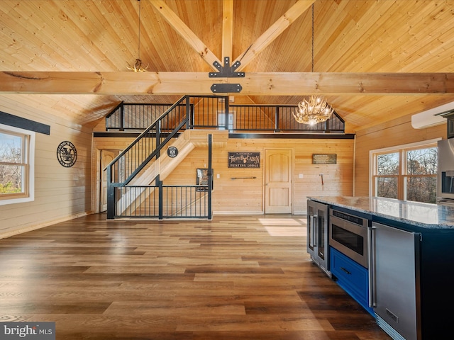 view of horse barn with beverage cooler