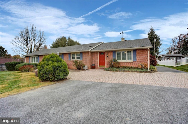 view of ranch-style home