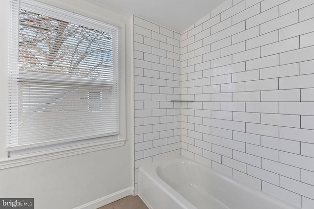 bathroom featuring a bathing tub