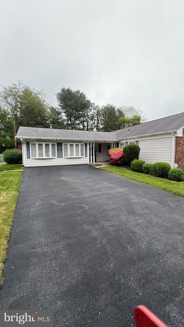 ranch-style house with a front yard