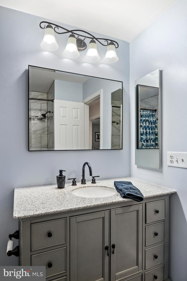 bathroom featuring vanity