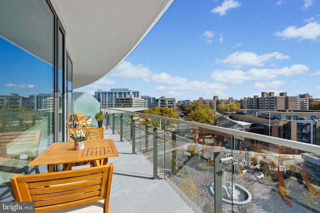 view of balcony