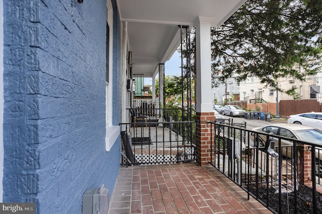 balcony with a porch