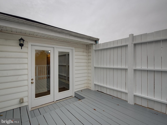 view of wooden terrace