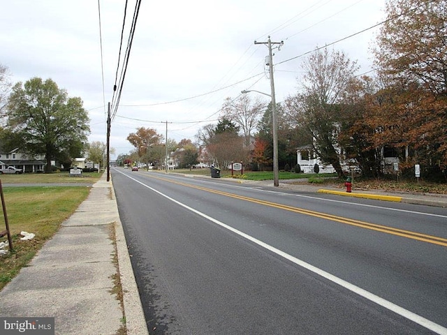 view of road