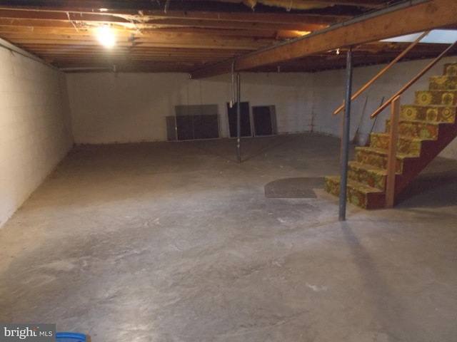 view of basement