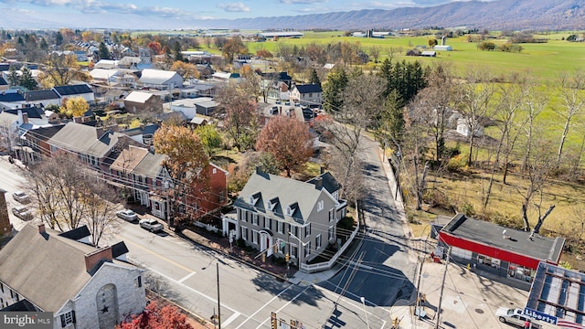 aerial view featuring a mountain view