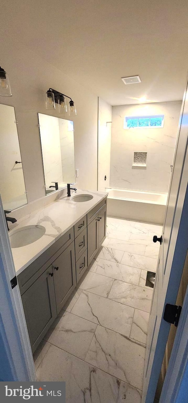 bathroom with vanity