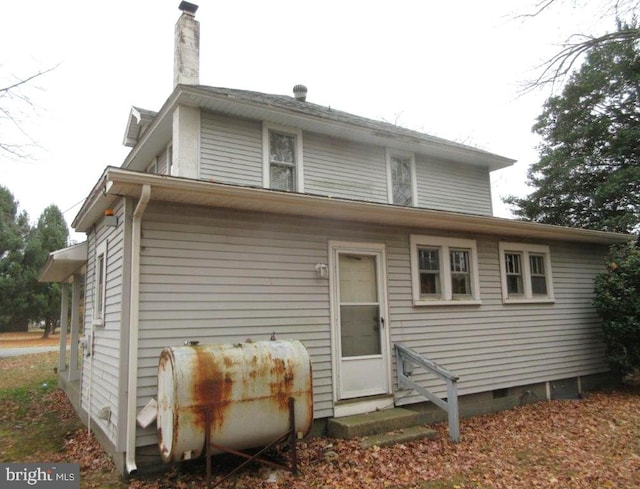 view of rear view of property