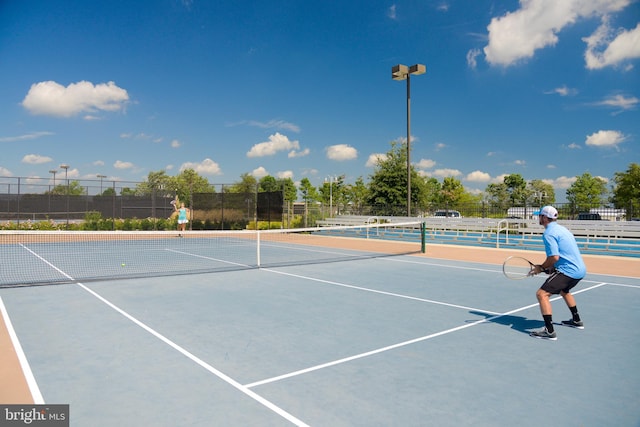 view of tennis court