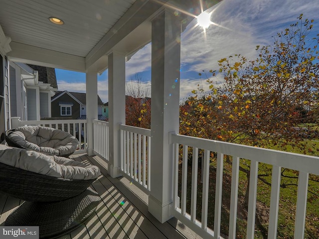 view of balcony