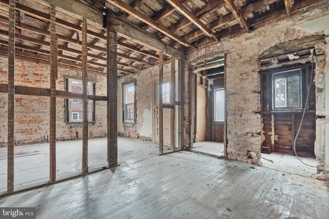 miscellaneous room with wood-type flooring