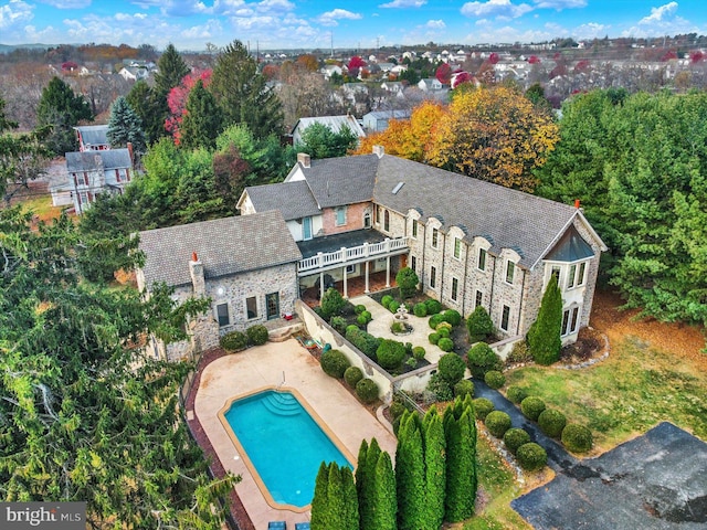 birds eye view of property