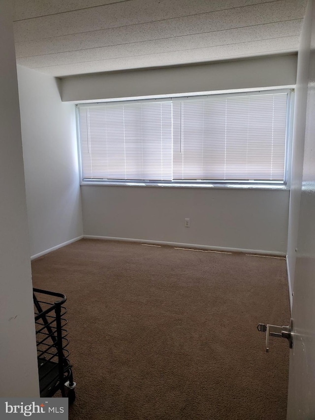 carpeted spare room featuring plenty of natural light